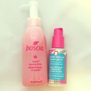 Boscia & First Aid beauty makeup cleansers